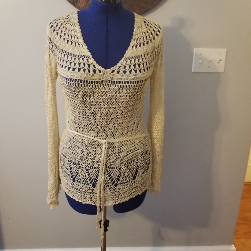 Express hand knit top
